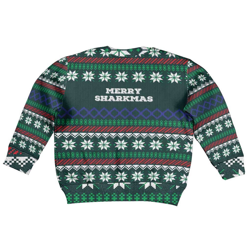 Merry Sharkmas Christmas Kid Ugly Christmas Sweater Xmas Holiday Patterns - Wonder Print Shop