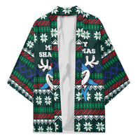 Merry Sharkmas Christmas Kimono Xmas Holiday Patterns - Wonder Print Shop