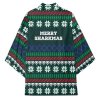 Merry Sharkmas Christmas Kimono Xmas Holiday Patterns - Wonder Print Shop