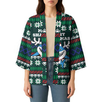 Merry Sharkmas Christmas Kimono Xmas Holiday Patterns - Wonder Print Shop