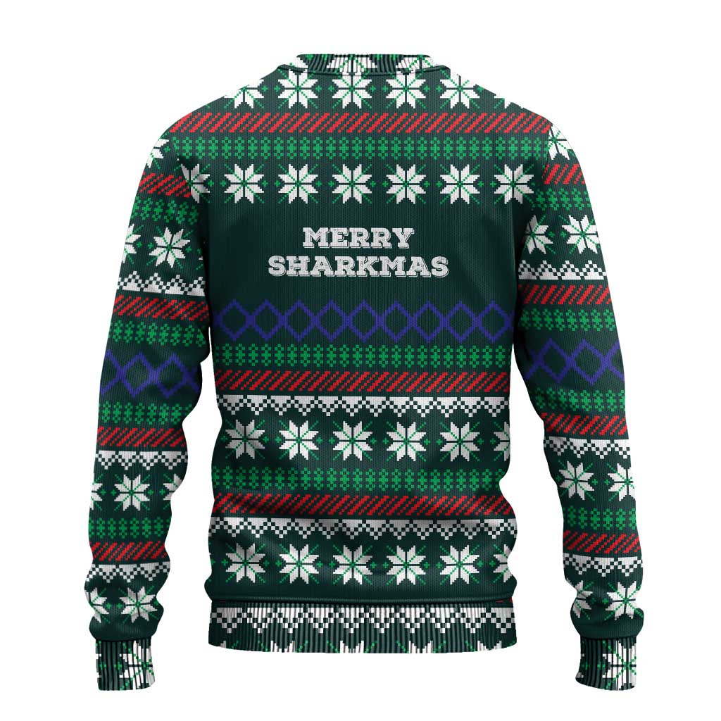 Merry Sharkmas Christmas Ugly Christmas Sweater Xmas Holiday Patterns - Wonder Print Shop