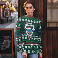 Merry Sharkmas Christmas Ugly Christmas Sweater Xmas Holiday Patterns - Wonder Print Shop