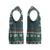 Merry Sharkmas Christmas Knitted V-Neck Vest Xmas Holiday Patterns - Wonder Print Shop