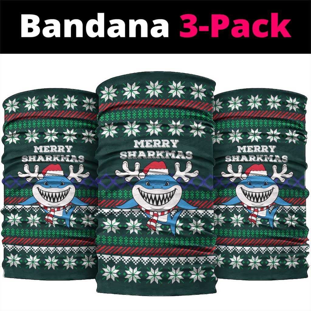 Merry Sharkmas Christmas Neck Gaiter Xmas Holiday Patterns - Wonder Print Shop