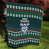 Merry Sharkmas Christmas Quilt Xmas Holiday Patterns - Wonder Print Shop