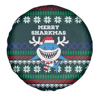 Merry Sharkmas Christmas Spare Tire Cover Xmas Holiday Patterns - Wonder Print Shop