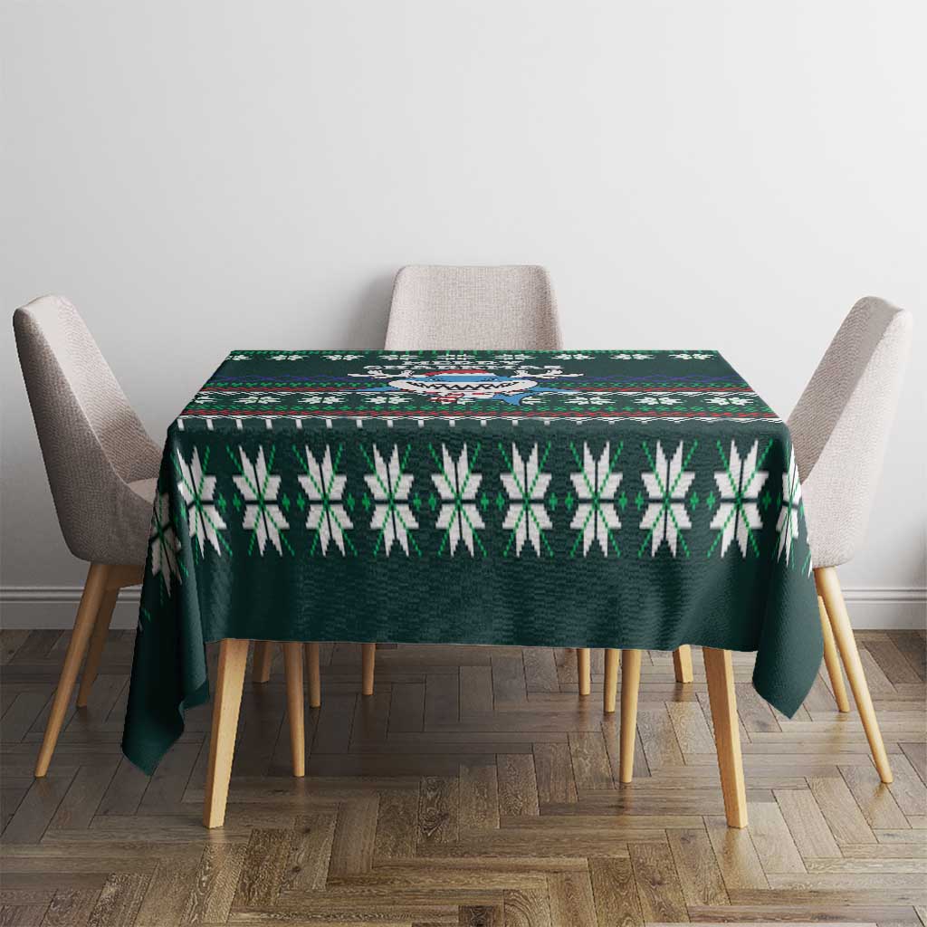 Merry Sharkmas Christmas Tablecloth Xmas Holiday Patterns - Wonder Print Shop