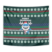 Merry Sharkmas Christmas Tapestry Xmas Holiday Patterns - Wonder Print Shop
