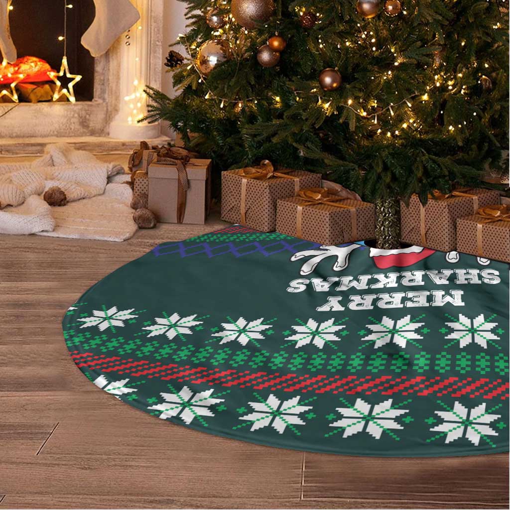 Merry Sharkmas Christmas Tree Skirt Xmas Holiday Patterns - Wonder Print Shop