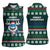 Merry Sharkmas Christmas Women Sleeveless Polo Shirt Xmas Holiday Patterns - Wonder Print Shop