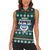 Merry Sharkmas Christmas Women Sleeveless Polo Shirt Xmas Holiday Patterns - Wonder Print Shop