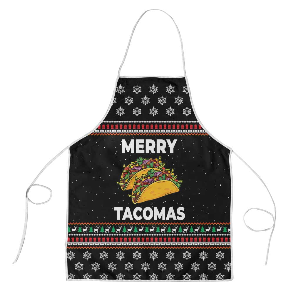 Merry Tacomas Christmas Apron Xmas Holiday Patterns - Wonder Print Shop