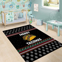 Merry Tacomas Christmas Area Rug Xmas Holiday Patterns - Wonder Print Shop