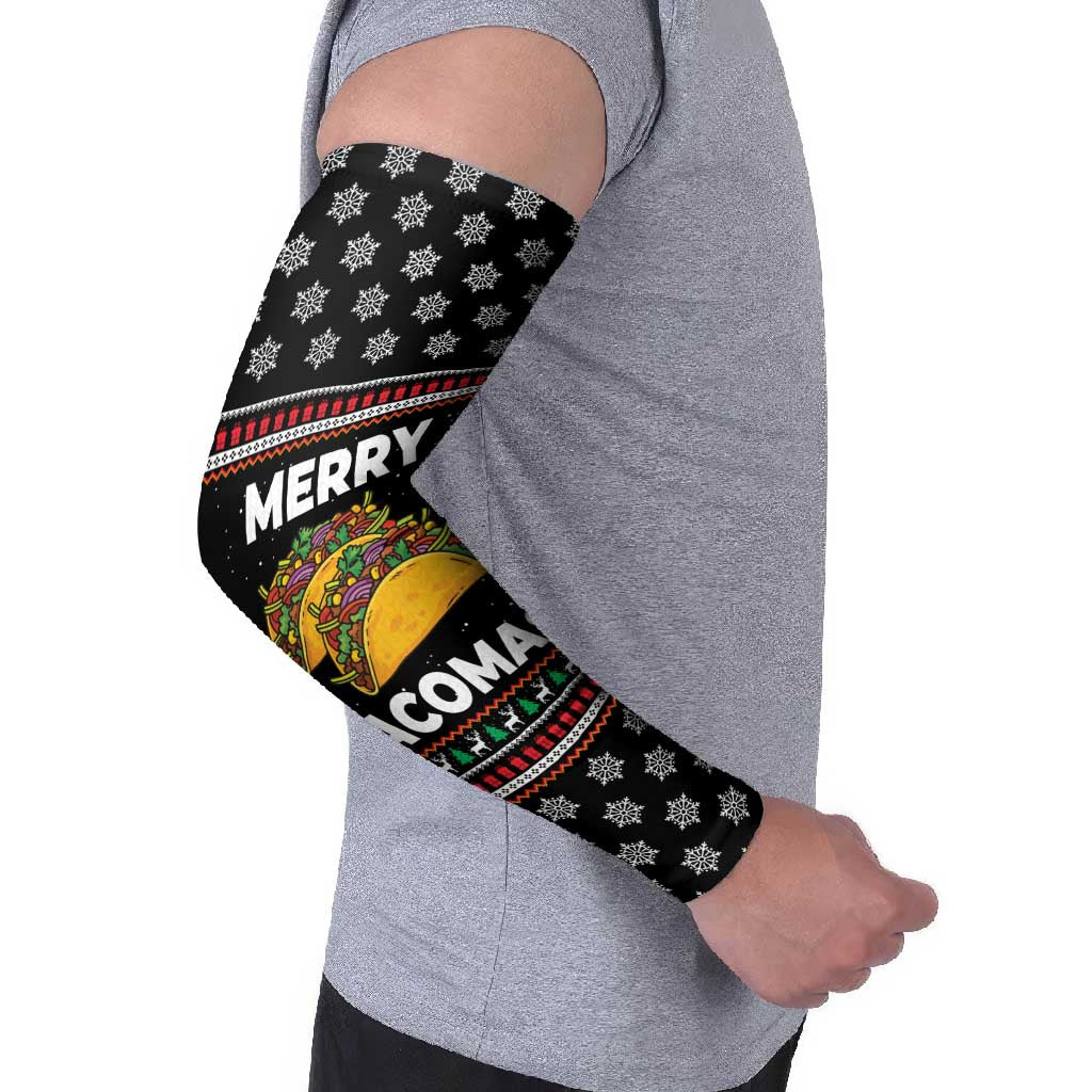 Merry Tacomas Christmas Arm Sleeves Xmas Holiday Patterns - Wonder Print Shop
