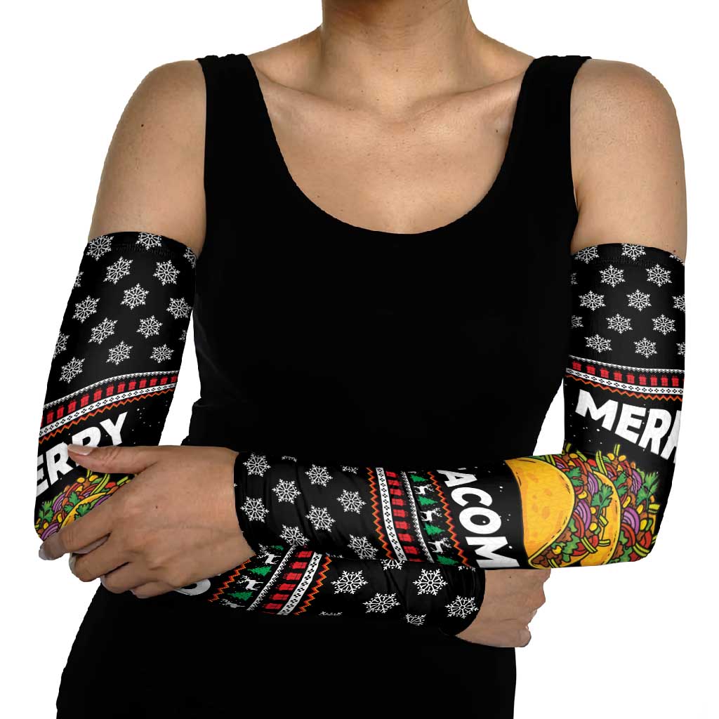 Merry Tacomas Christmas Arm Sleeves Xmas Holiday Patterns - Wonder Print Shop
