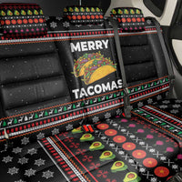 Merry Tacomas Christmas Back Car Seat Cover Xmas Holiday Patterns - Wonder Print Shop