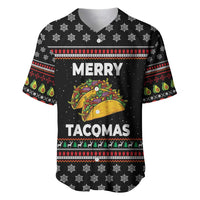 Merry Tacomas Christmas Baseball Jersey Xmas Holiday Patterns - Wonder Print Shop