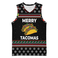 Merry Tacomas Christmas Basketball Jersey Xmas Holiday Patterns - Wonder Print Shop