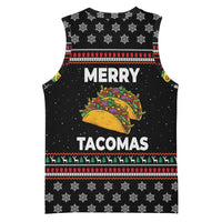 Merry Tacomas Christmas Basketball Jersey Xmas Holiday Patterns - Wonder Print Shop