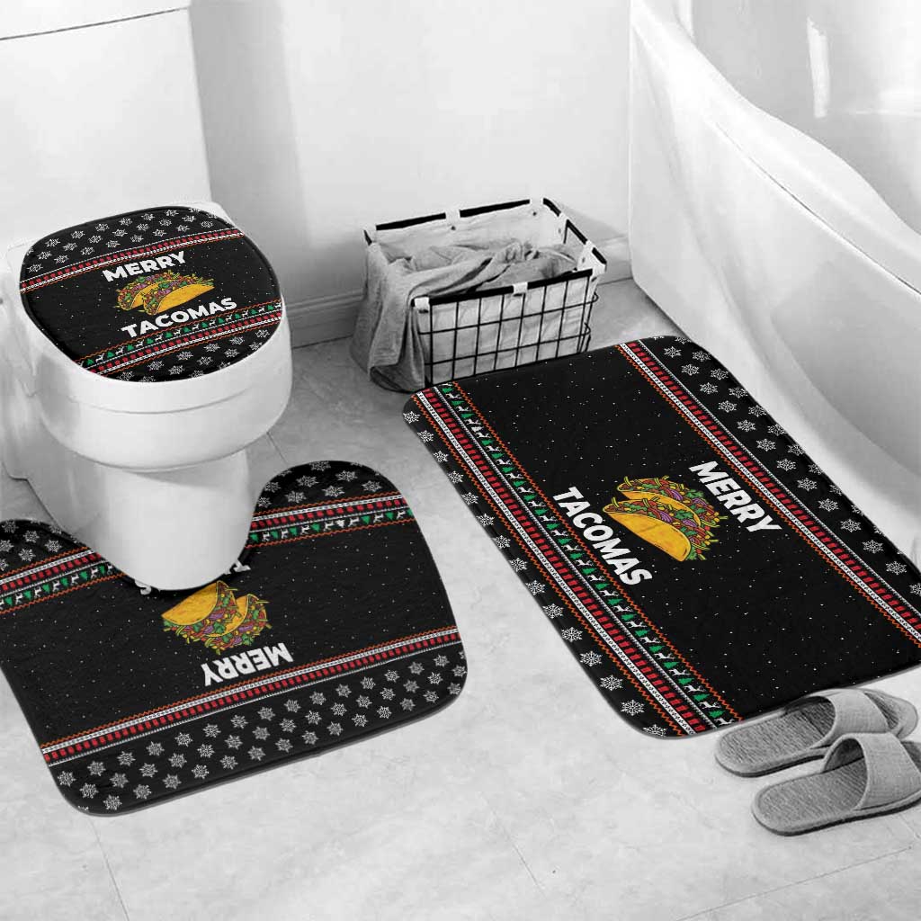 Merry Tacomas Christmas Bathroom Set Xmas Holiday Patterns - Wonder Print Shop