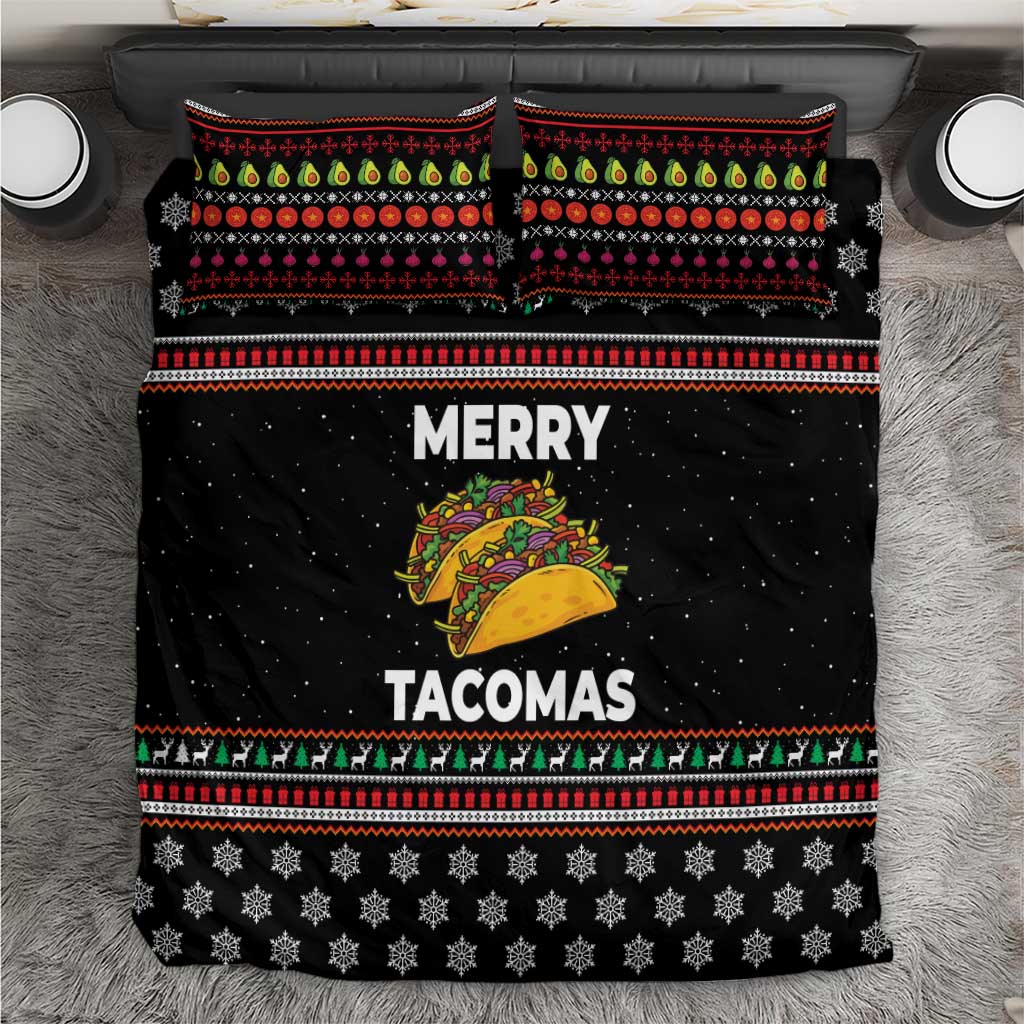 Merry Tacomas Christmas Bedding Set Xmas Holiday Patterns - Wonder Print Shop