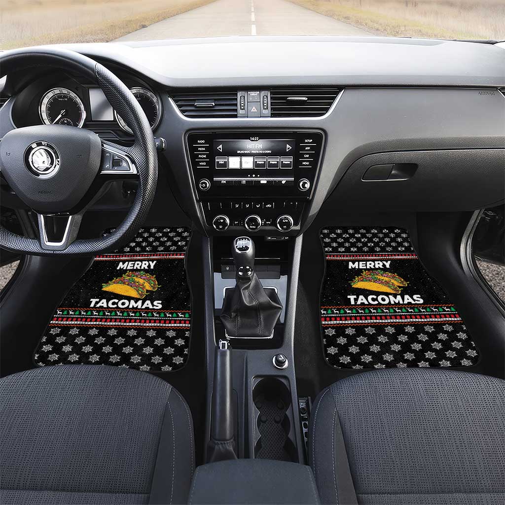Merry Tacomas Christmas Car Mats Xmas Holiday Patterns - Wonder Print Shop