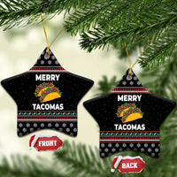 Merry Tacomas Christmas Ceramic Ornament Xmas Holiday Patterns - Wonder Print Shop