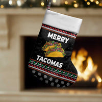 Merry Tacomas Christmas Stocking Xmas Holiday Patterns - Wonder Print Shop