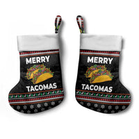 Merry Tacomas Christmas Stocking Xmas Holiday Patterns - Wonder Print Shop