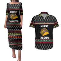 Merry Tacomas Christmas Couples Matching Puletasi and Hawaiian Shirt Xmas Holiday Patterns - Wonder Print Shop