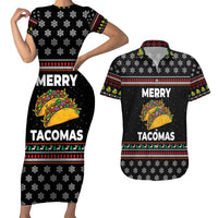 Merry Tacomas Christmas Couples Matching Short Sleeve Bodycon Dress and Hawaiian Shirt Xmas Holiday Patterns - Wonder Print Shop