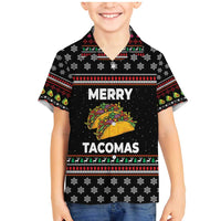 Merry Tacomas Christmas Family Matching Mermaid Dress and Hawaiian Shirt Xmas Holiday Patterns - Wonder Print Shop