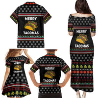 Merry Tacomas Christmas Family Matching Puletasi and Hawaiian Shirt Xmas Holiday Patterns - Wonder Print Shop