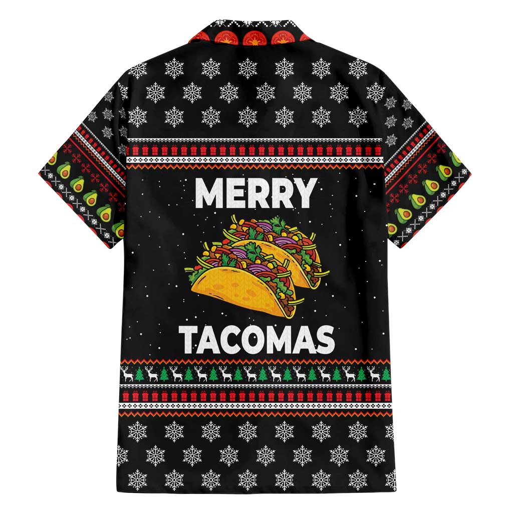 Merry Tacomas Christmas Family Matching Short Sleeve Bodycon Dress and Hawaiian Shirt Xmas Holiday Patterns - Wonder Print Shop