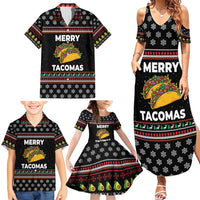 Merry Tacomas Christmas Family Matching Summer Maxi Dress and Hawaiian Shirt Xmas Holiday Patterns - Wonder Print Shop
