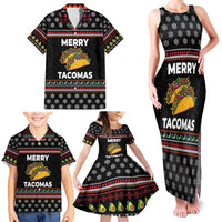 Merry Tacomas Christmas Family Matching Tank Maxi Dress and Hawaiian Shirt Xmas Holiday Patterns - Wonder Print Shop