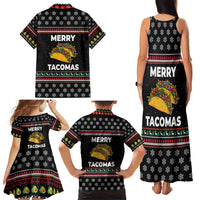 Merry Tacomas Christmas Family Matching Tank Maxi Dress and Hawaiian Shirt Xmas Holiday Patterns - Wonder Print Shop
