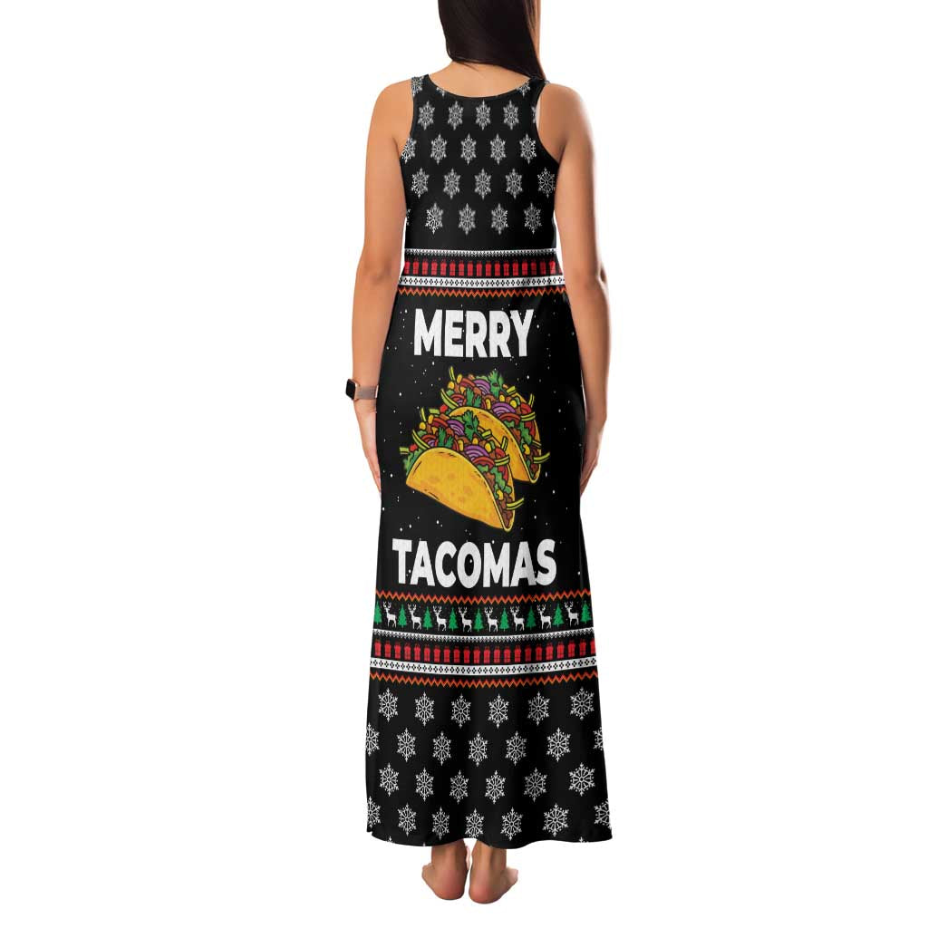 Merry Tacomas Christmas Family Matching Tank Maxi Dress and Hawaiian Shirt Xmas Holiday Patterns - Wonder Print Shop