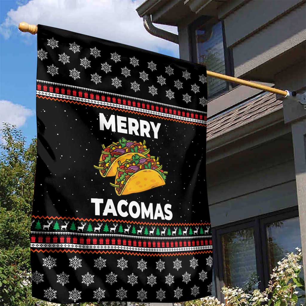Merry Tacomas Christmas Garden Flag Xmas Holiday Patterns - Wonder Print Shop