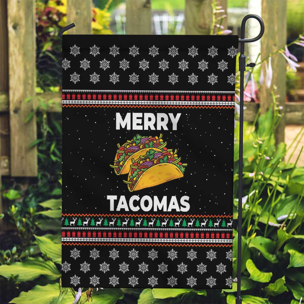 Merry Tacomas Christmas Garden Flag Xmas Holiday Patterns - Wonder Print Shop
