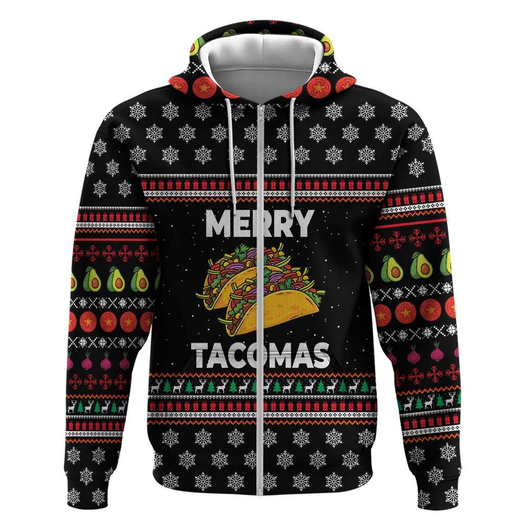Merry Tacomas Christmas Hoodie Xmas Holiday Patterns - Wonder Print Shop