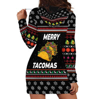 Merry Tacomas Christmas Hoodie Dress Xmas Holiday Patterns - Wonder Print Shop