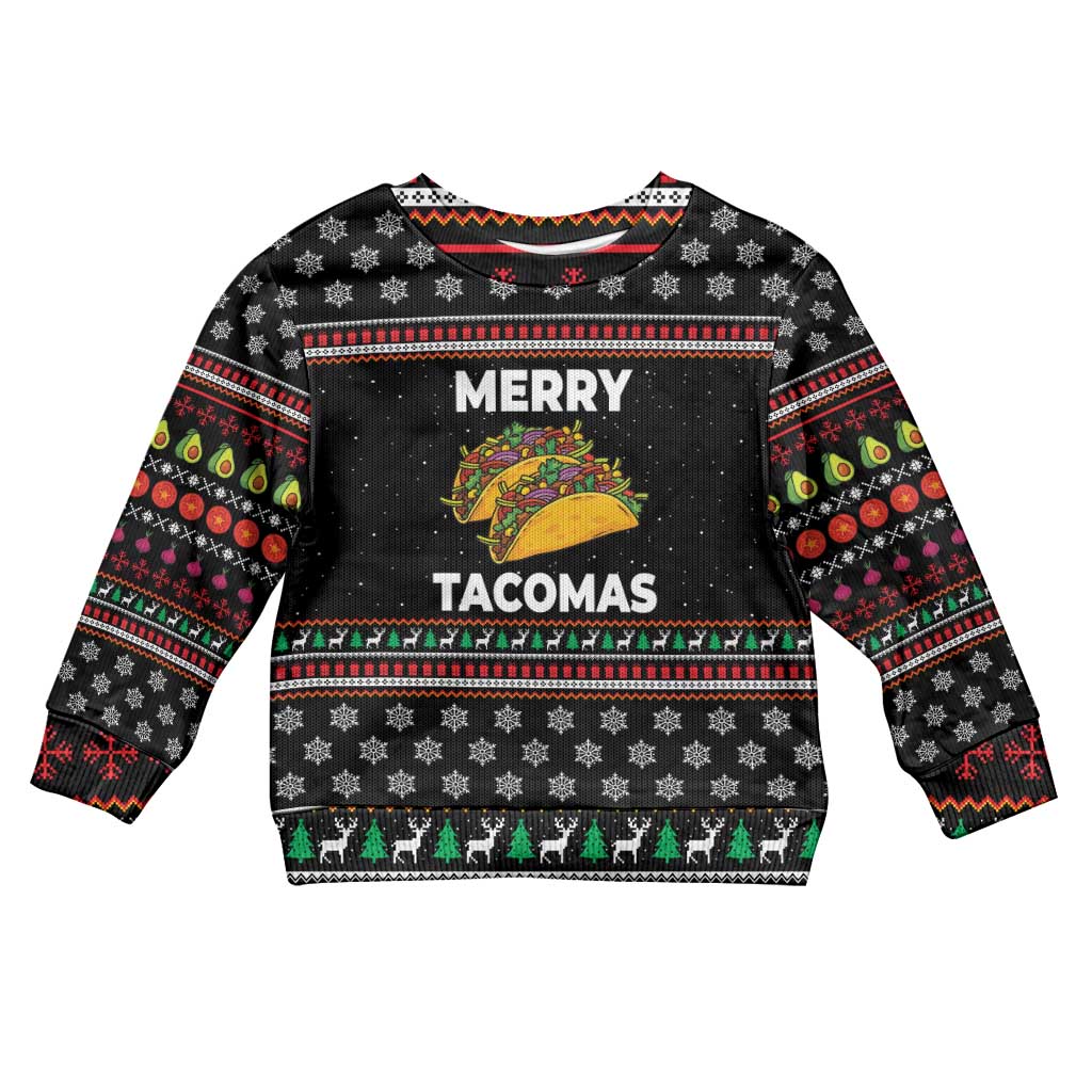 Merry Tacomas Christmas Kid Ugly Christmas Sweater Xmas Holiday Patterns - Wonder Print Shop