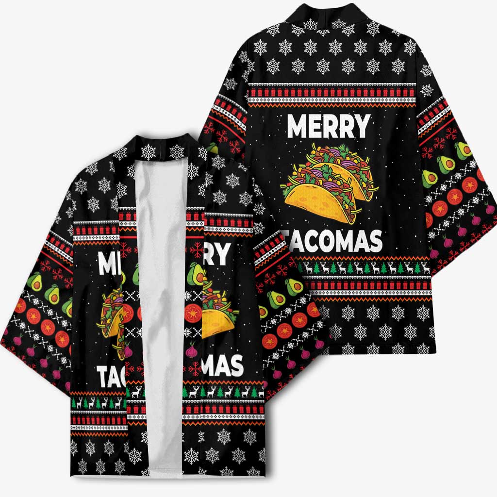 Merry Tacomas Christmas Kimono Xmas Holiday Patterns - Wonder Print Shop