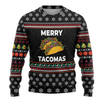 Merry Tacomas Christmas Ugly Christmas Sweater Xmas Holiday Patterns - Wonder Print Shop