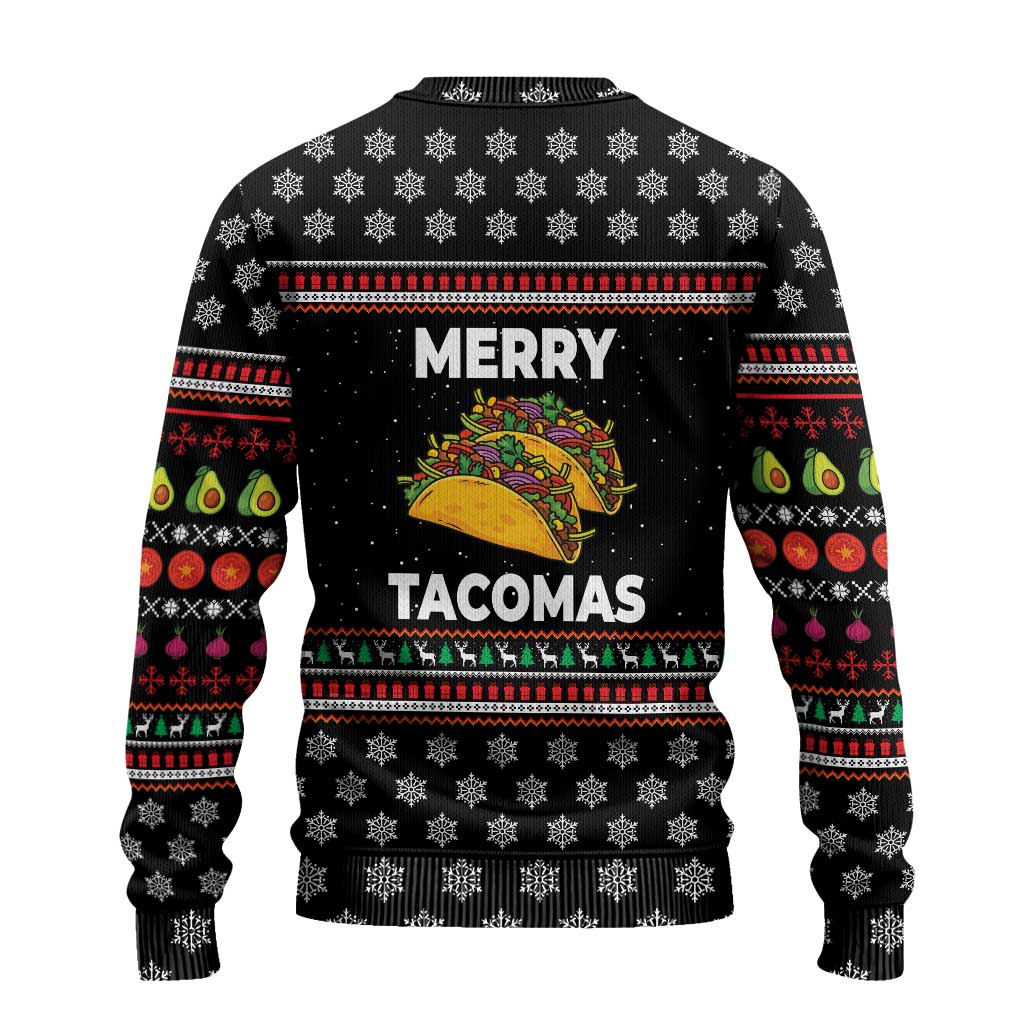 Merry Tacomas Christmas Ugly Christmas Sweater Xmas Holiday Patterns - Wonder Print Shop