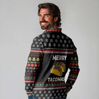 Merry Tacomas Christmas Long Sleeve Polo Shirt Xmas Holiday Patterns - Wonder Print Shop