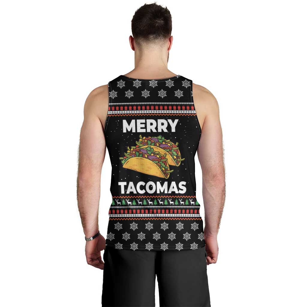 Merry Tacomas Christmas Men Tank Top Xmas Holiday Patterns - Wonder Print Shop