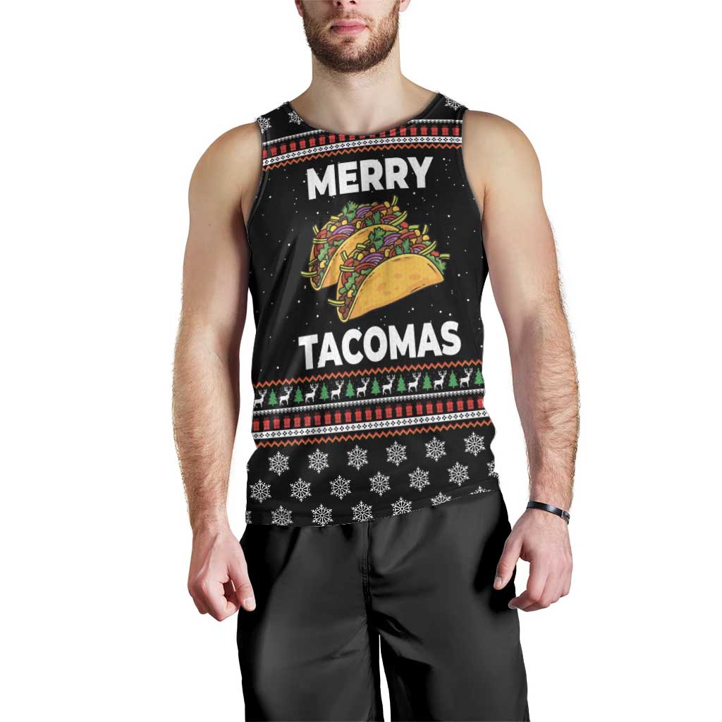 Merry Tacomas Christmas Men Tank Top Xmas Holiday Patterns - Wonder Print Shop