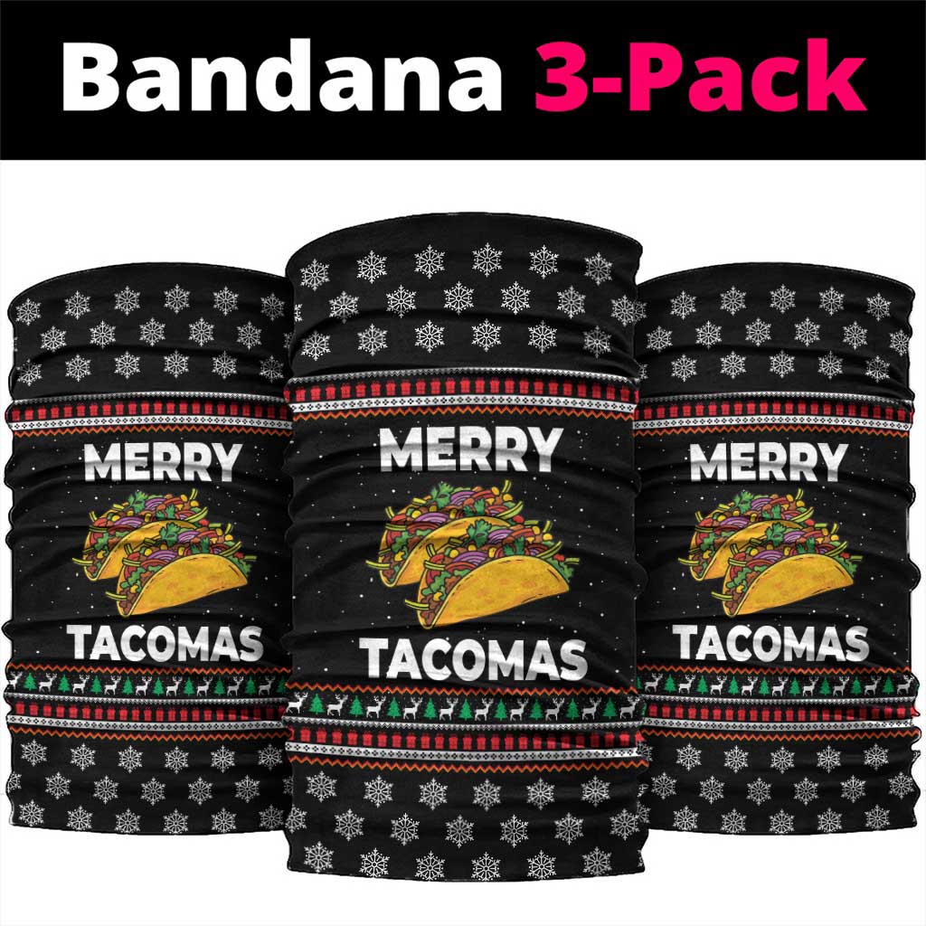 Merry Tacomas Christmas Neck Gaiter Xmas Holiday Patterns - Wonder Print Shop
